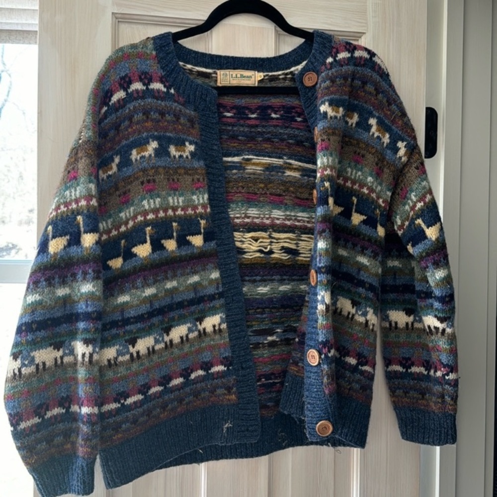 Vintage L. L. Bean Farm Animal Sweater